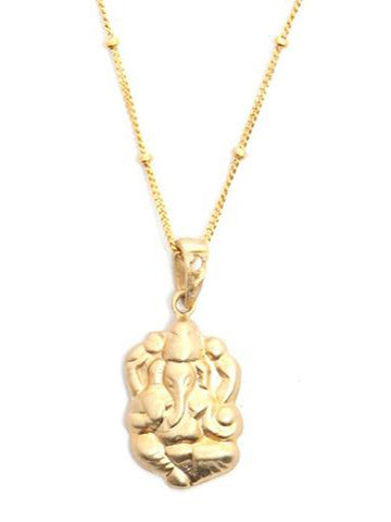 Ganesha with CZ on Saturn Chain
