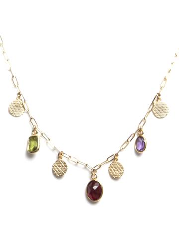 Sri Yantra Multi Stone Necklace