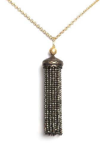 Sri Yantra Bronze Hematite Tassel