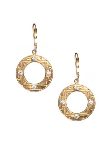 Sri Yantra Hoop Earrings