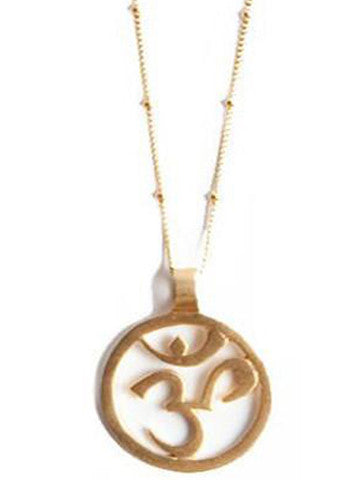 Om Pendant Necklace Vermeil