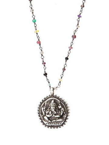 Multi-stone Ganesha Necklace