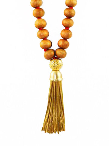 Mala Sandalwood with Vermeil Tassel