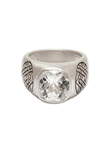 Sri Yantra Stone Ring-Sterling Silver