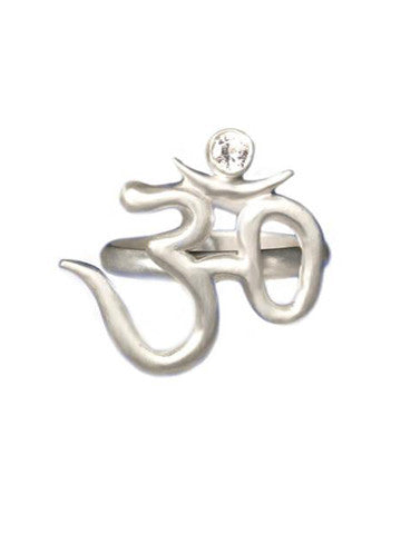 Om Symbol Ring-Silver