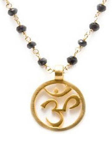 OM Necklace Black Spinal