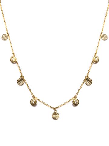 Sri Yantra Coin Drop Necklace