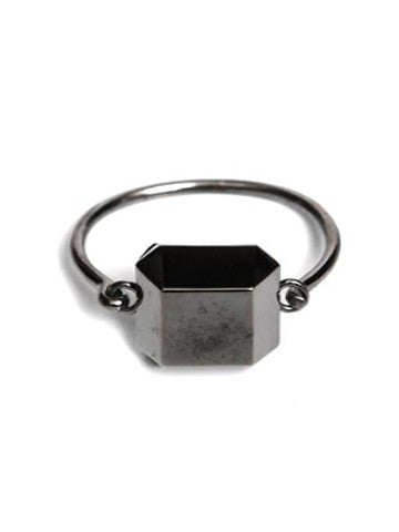 Octagon Sacred Geometry Brass Plated Bracelet- Gunmetal