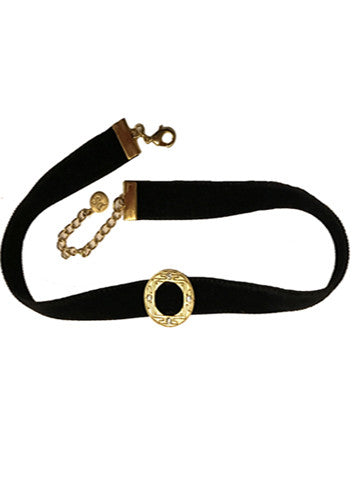 Velvet Choker Open Disk