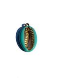 Cowrie Shell Drop Earring - Colored Enamel
