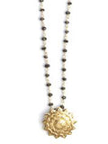 Sri Yantra Black Spinal Necklace