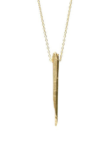 Metal Crystal, Brass Plated Gold Pendant