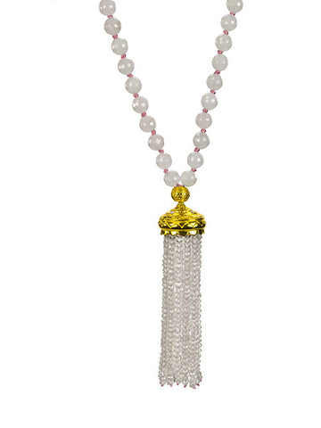 Mala- Rose Quartz with Rose Quartz Tassel