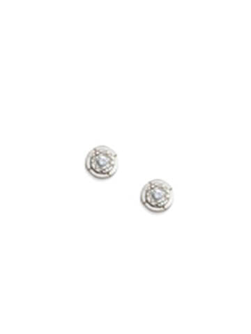 Sri Yantra Stud Earrings Silver