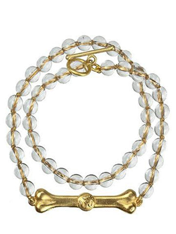 Double Wrap Skye Bar Bracelet- Crystal