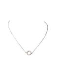 Open Disk Choker Sterling Silver