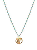 Ek Ong Kar Round Turquoise Necklace