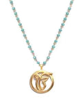 Ek Ong Kar Round Turquoise Necklace