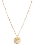 Ek Ong Kar Round Pearl Necklace- Vermeil